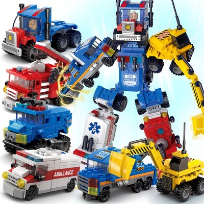 创意拼搭，智趣成长 颗粒6510/6530儿童机器人拼装积木套装，4-6岁儿童的机械启蒙好伙伴