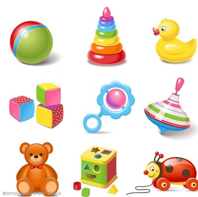 九款卡通玩具图片素材 创意灵感与童趣设计